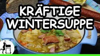 Kräftige Wintersuppe: Kohlsuppe mit Kartoffeln sowie Speck & Wurst