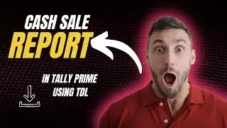 Cash Sales Register in Tally Prime using TDL