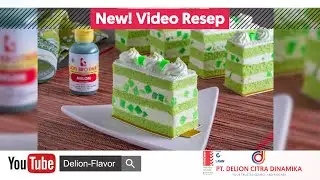 Resep Dessert MELON MOUSSE CAKE bakery modern *Flavor Melon Lion Brothers (Cake dasar putih telur)
