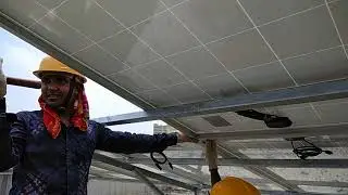 Clamp fixing solar module