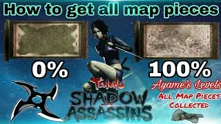 All map pieces collection of Ayame's Levels In Tenchu Shadow Assassins