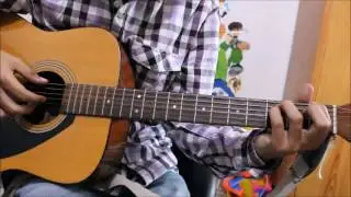 Chahun Main Ya Na - Guitar Cover Lesson Chords Intro Full Easy version