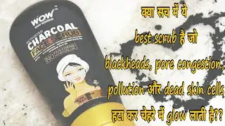 WOW Activated Charcoal Scrub Review
