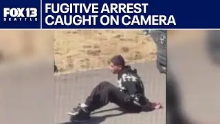 Arrest of Seattle airport fugitive caught on camera | FOX 13 Seattle