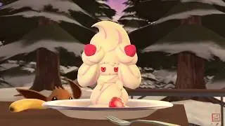 Alcremie is so cute! I don&rsquo;t wanna eat her😥😥🍰🍰