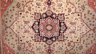 Antique Light Blue Persian Mohtasham Kashan Rug 49452 by Nazmiyal