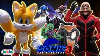 SONIC 3 - TAILS vs EGGMAN (Ivo Robotnik) Reseña Figuras | Jakks Pacific Colección (2024) - TOY SHOTS