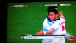 Hakan Calhanoglu Free-Kick HSV-BVB 3:0 (22 02 2014