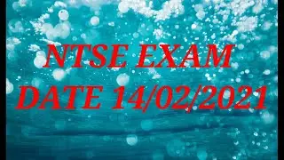 NTSE EXAM DATE 14/02/2021