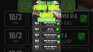 🔥 College Football Friday Night Best Bets | Week 6 Picks 🔥 🎯RESULTS  #CFBPicks  #BestBets