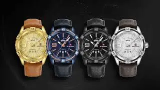 NAVIFORCE Top 10 Sales Calendar Multifunctional Seiko Movement Quartz Watch NF9117L Leather Strap