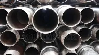 Stack Of Flush Joint Connection Oil Well Casing Bundles Stock Footage Video 11709185   Shutterstock