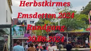 Herbstkirmes Emsdetten 2024 Rundgang ungeschnitten