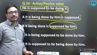 Voice : Practice Question।। Daily Quiz।। Ashish Sir English।। English सीखो मन से..&hellip;...