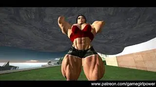 Derpy lifts a Skyscraper (Female Muscle Growth)