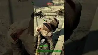 Player 3 has entered the game... (It's a Deathclaw) 🚨 #Gaming #Surprise