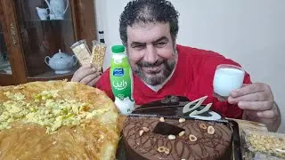 الاكيل تحدي عيد ميلادي اليوم تورتة وفطير مشلتت بالجبنة وحلويات المولد النبوي 