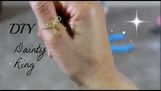 DIY Dainty Ring ~Bow Ring & Wrap Ring