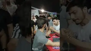 Arm Wrestling semifinal match Delhi state 65 kg left hand #armwrestling #india #strength #sports