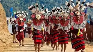TangKhul Naga Traditional dance Naga New Year Festival #Naga #East_NagaLand #Myanmar.