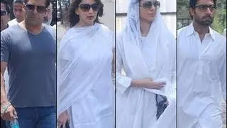 Salman Khan, Boney Kapoor, Abhishek Bachchan, Madhuri Dixit at Arjun Kapoor's Mona Kapoor Last Rites