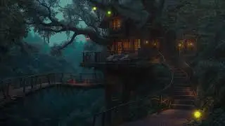 Rain Melodies and Misty Skies Illuminate a Hidden Forest Haven &ndash; Stress Relief and Serenity