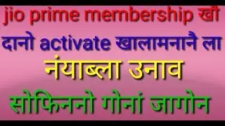 Register soon jio prime membership only 3steps .( In  bodo)