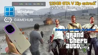 125GB ZIP Extract on Android 256GB Phone Secret Tricks How To Setup GTA V Full DLC enhanced Edition 