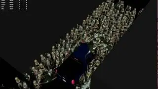 SUV vs Zombies (Golaem Crowd R&D)