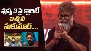 Director Sukumar Gives Clarity About Pushpa 3 | #Pushpa2 Pre Release Event | Manastars
