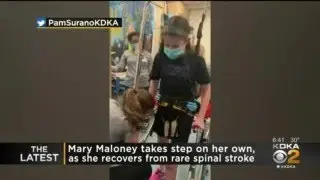 Mary Maloney Begins Taking Steps On Her Own As She Recovers From Rare Spinal Stroke
