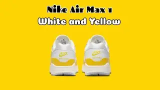 Nike Air Max 1 White and Yellow