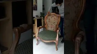 Transformaci&oacute;n de silla Isabelina en Oro Rosa 😍 #shorts