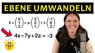 Ebene umwandeln &ndash; Parameterform in Koordinatenform