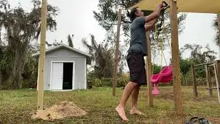 Leg workout using yoga strap and band