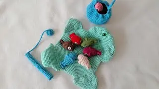 amigurumi balik yapimi olta seti el örgüsü Part 1/2 🎣 #fish #amigurumi#balik