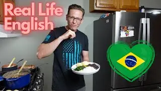 Learn Real-Life English: Cooking Brazilian Feijoada + Pão de Queijo 🇧🇷 | Comprehensible Input