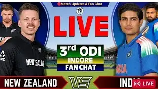 live india vs new zealand || 3 ODI live cricket match today