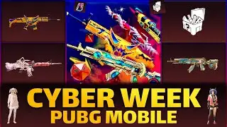 PUBG Mobile Cyber Week Maxing All Gun skins (410 Monetization CyberWeek introduction 2) #fion