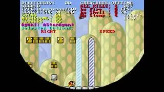 Increasingly difficult Mario levels (simple encoding)
