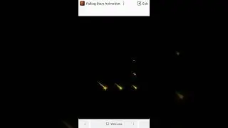 Shooting Stars Spectacular Animation | Falling Stars Animation | Web Development Mini Program