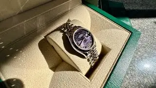 Full Video of Rolex DateJust 31mm Unboxing #purple #aubergine #rolex #datejust31