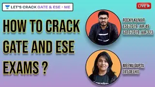 How To Crack GATE/ESE Exams | Rocky Kumar (GATE 2019 AIR 323/ESE 2019 AIR 49) | Meenu Gupta