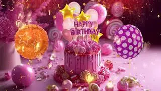 Happy Birthday! Beautiful music video greeting (4K)