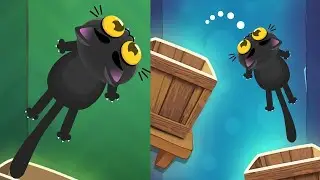 Kitty Jump! - Tap the cat! Hop it into the box!