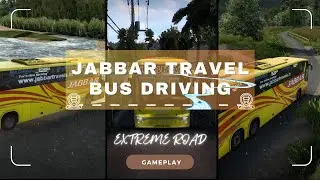 Driving on Most Extreme Village road | Euro Truck Simulator 2 | Ets2 - Jabbar Travel bus 4k Gameplay