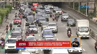 MMDA, pinag-aaralan nang ibalik ang number coding scheme | UB