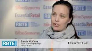 Sarah McCrae, Trade Marketing Manager at Farrow & Ball discusses RBTE 2015