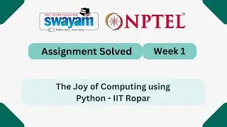 The Joy of Computing using Python Week 1 || NPTEL Answers || #nptel #nptel2026 #myswayam