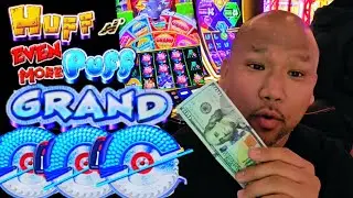 Playing for that Blue Buzz Saw Bonus on HUFF N' EVEN MORE PUFF GRAND
